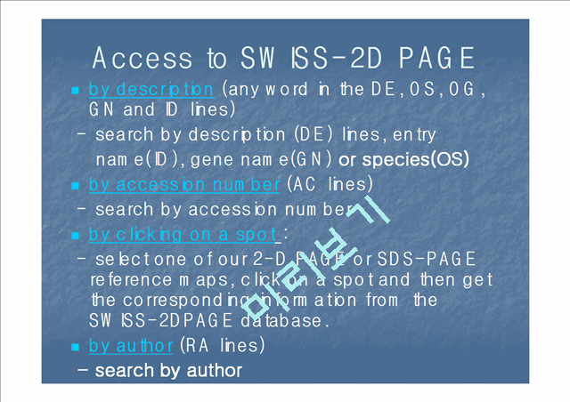 SWISS-2D PAGE Database   (6 )